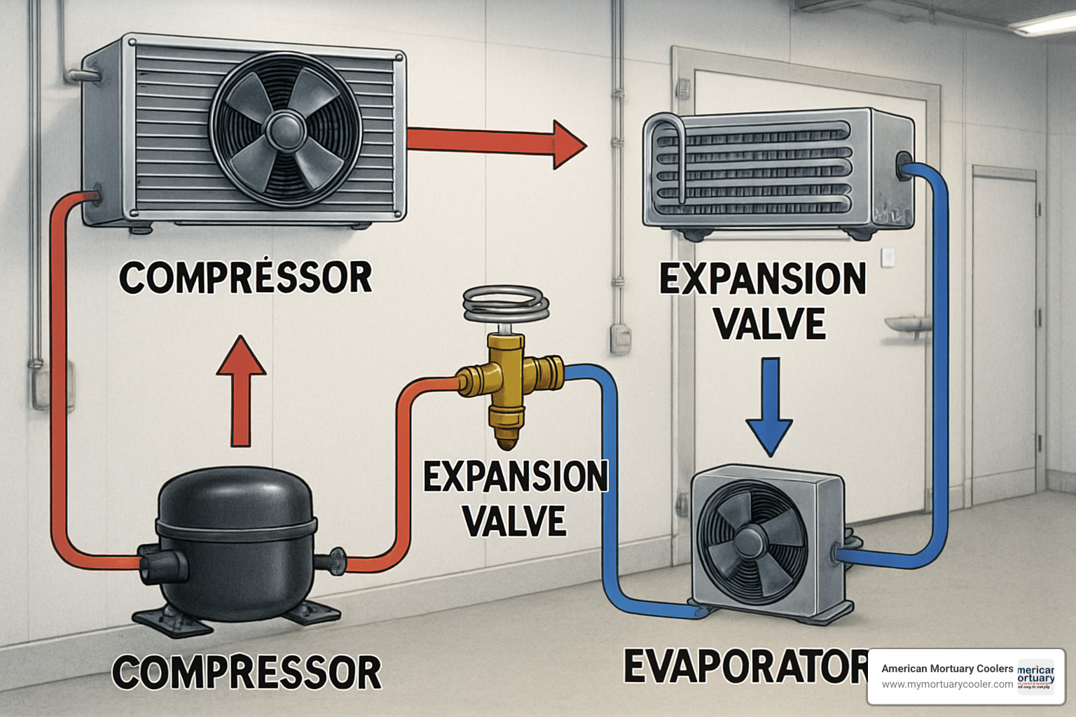 walk-in freezer refrigeration cycle - walking freezer