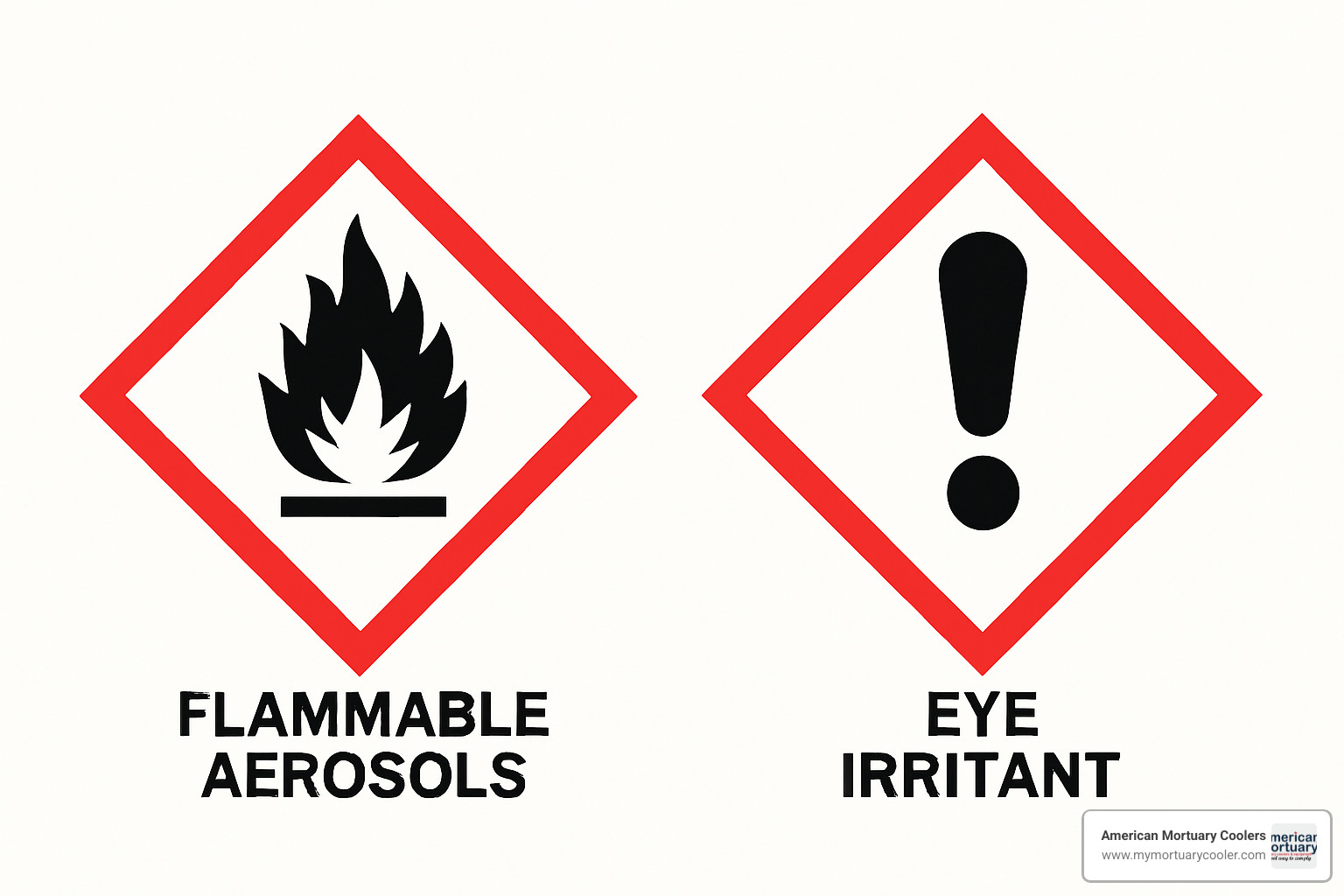 GHS hazard pictograms for flammable aerosols and eye irritants - lysol brand sds