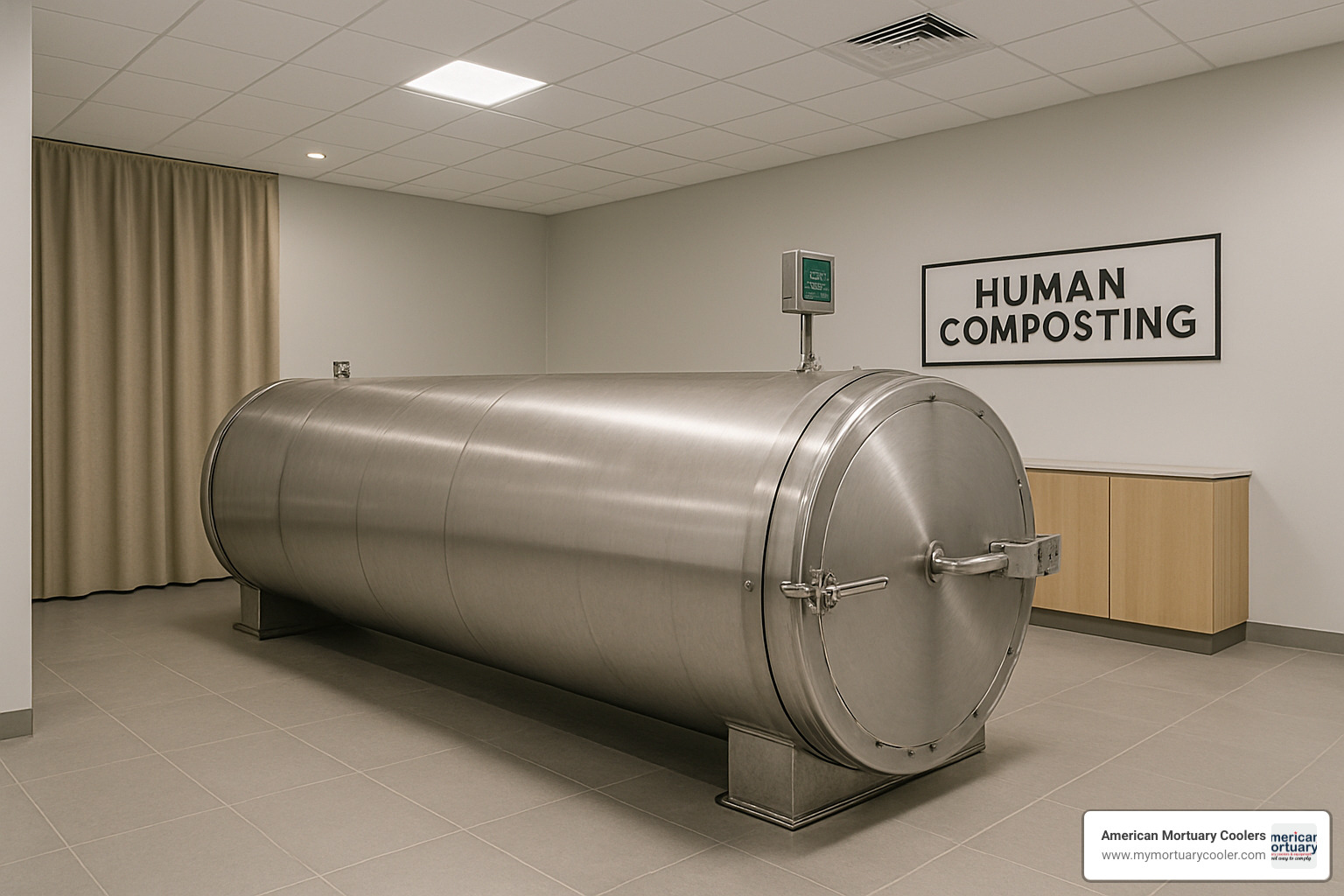 Stainless steel composting vessel used for terramation - terramation