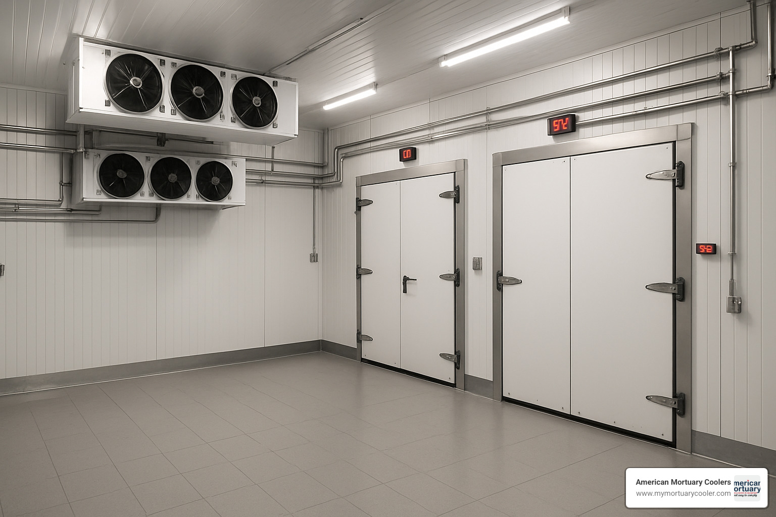 Industrial cold room with refrigeration equipment - What is the refrigeration system
