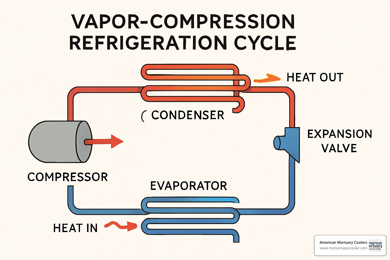 Vapor compression refrigeration cycle diagram - What is the refrigeration system