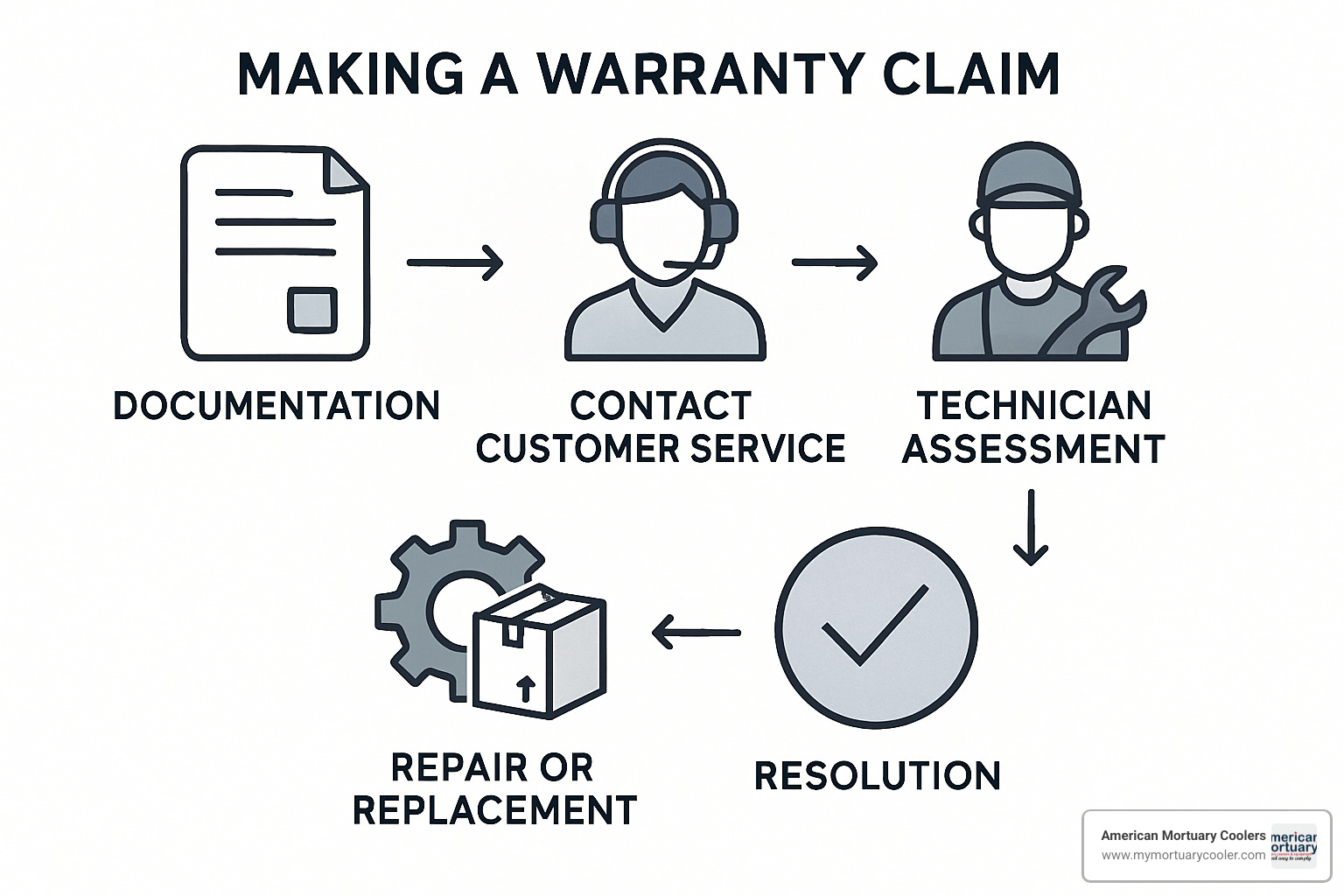 Step-by-step warranty claim process flowchart - What is the warranty period