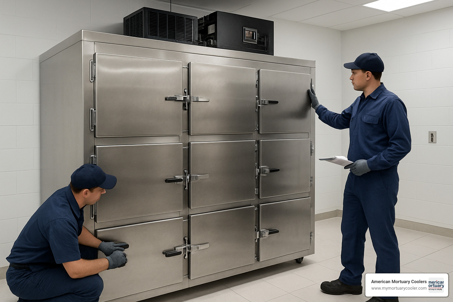 Custom mortuary cooler installation - define mortuary
