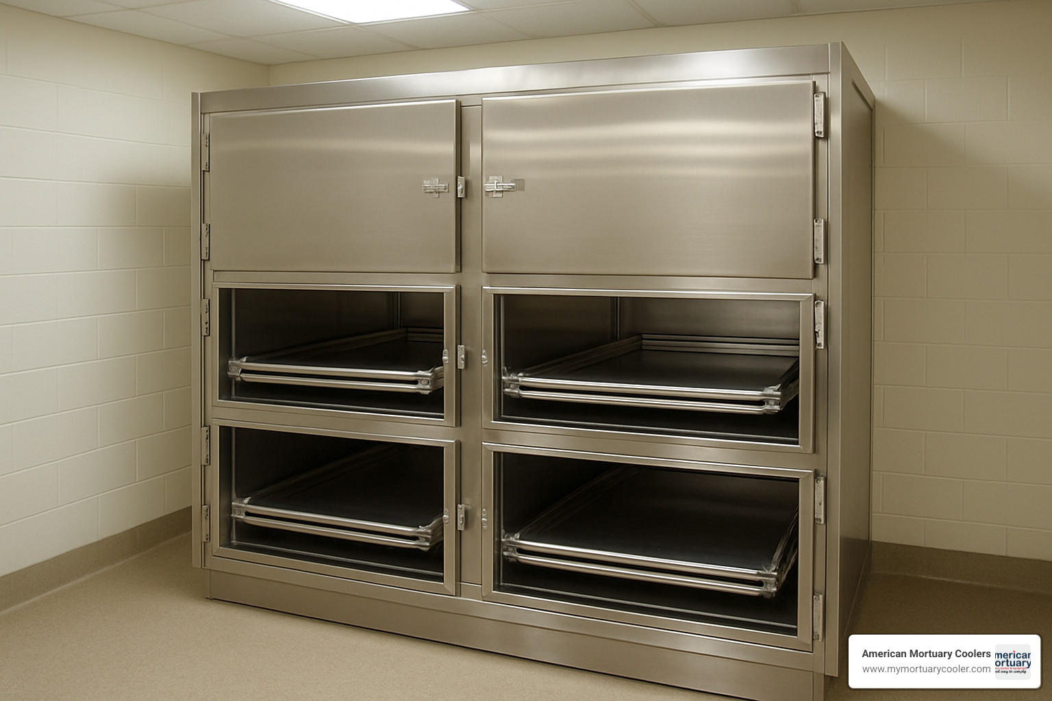 upright four body mortuary cooler - four body mortuary cooler