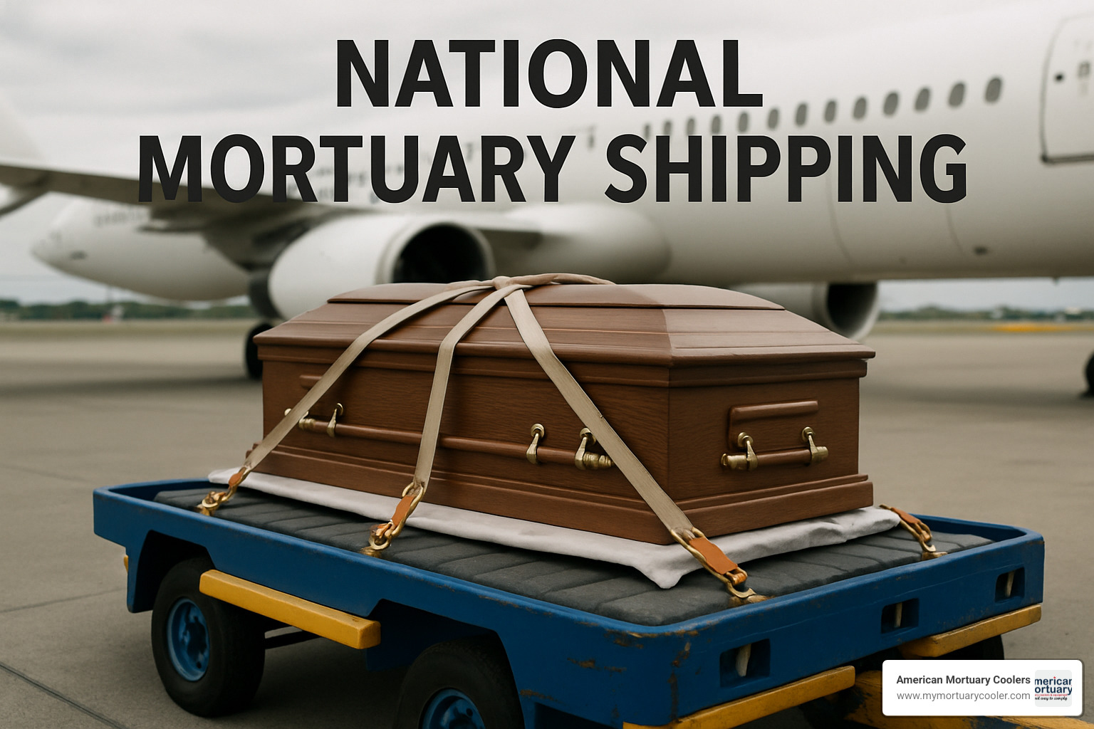 Mortuary shipping technology showing digital tracking interface - national mortuary shipping