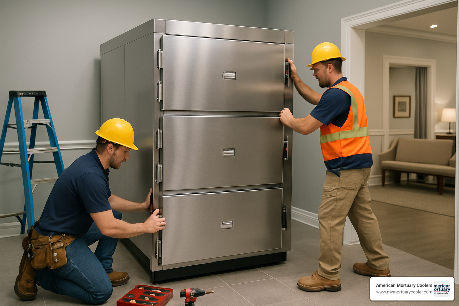 mortuary cooler installation in funeral home - Funeral Suppliers in USA