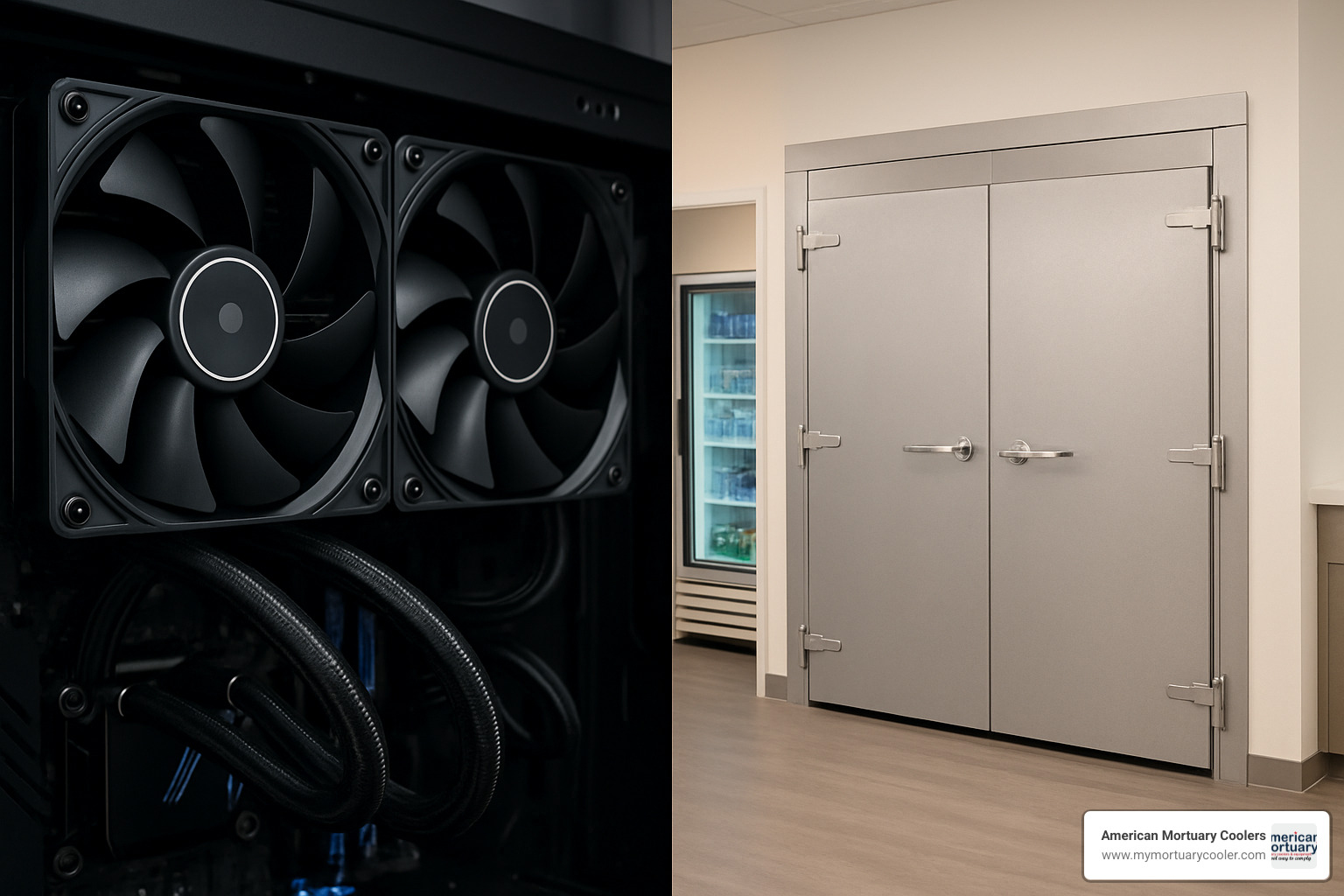 Various 2 side cooler models including PC radiators and mortuary cooler systems - 2 side cooler