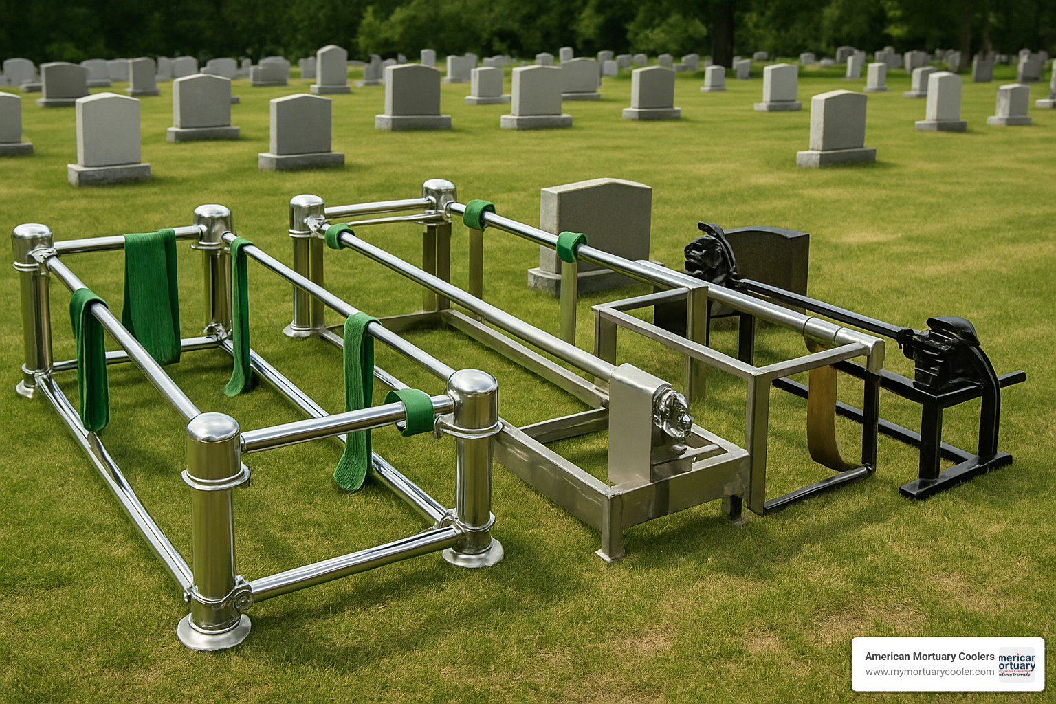 different models of cemetery lowering devices - cemetery lowering devices