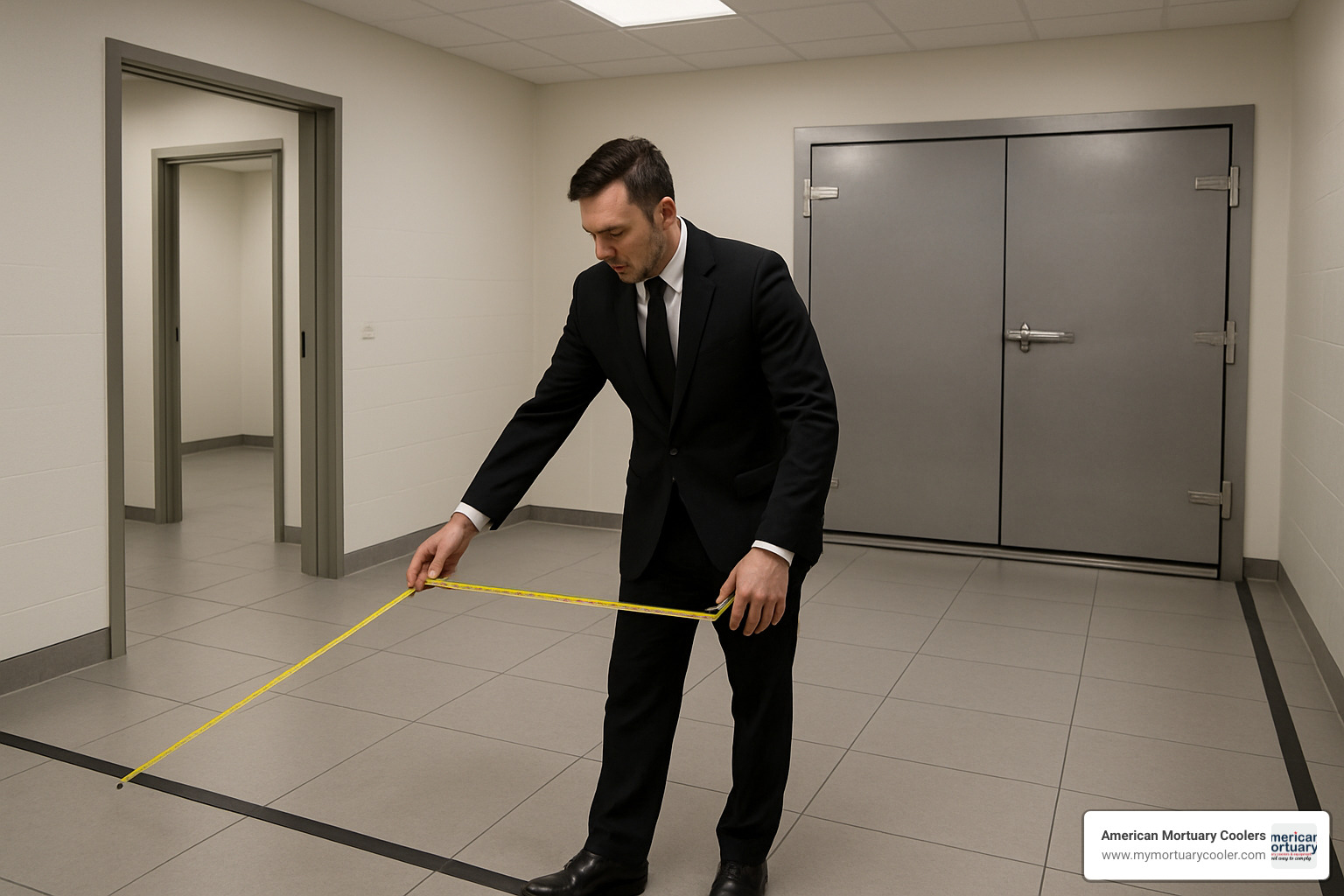 measuring a facility for mortuary cooler installation - Top Rated Mortuary Coolers