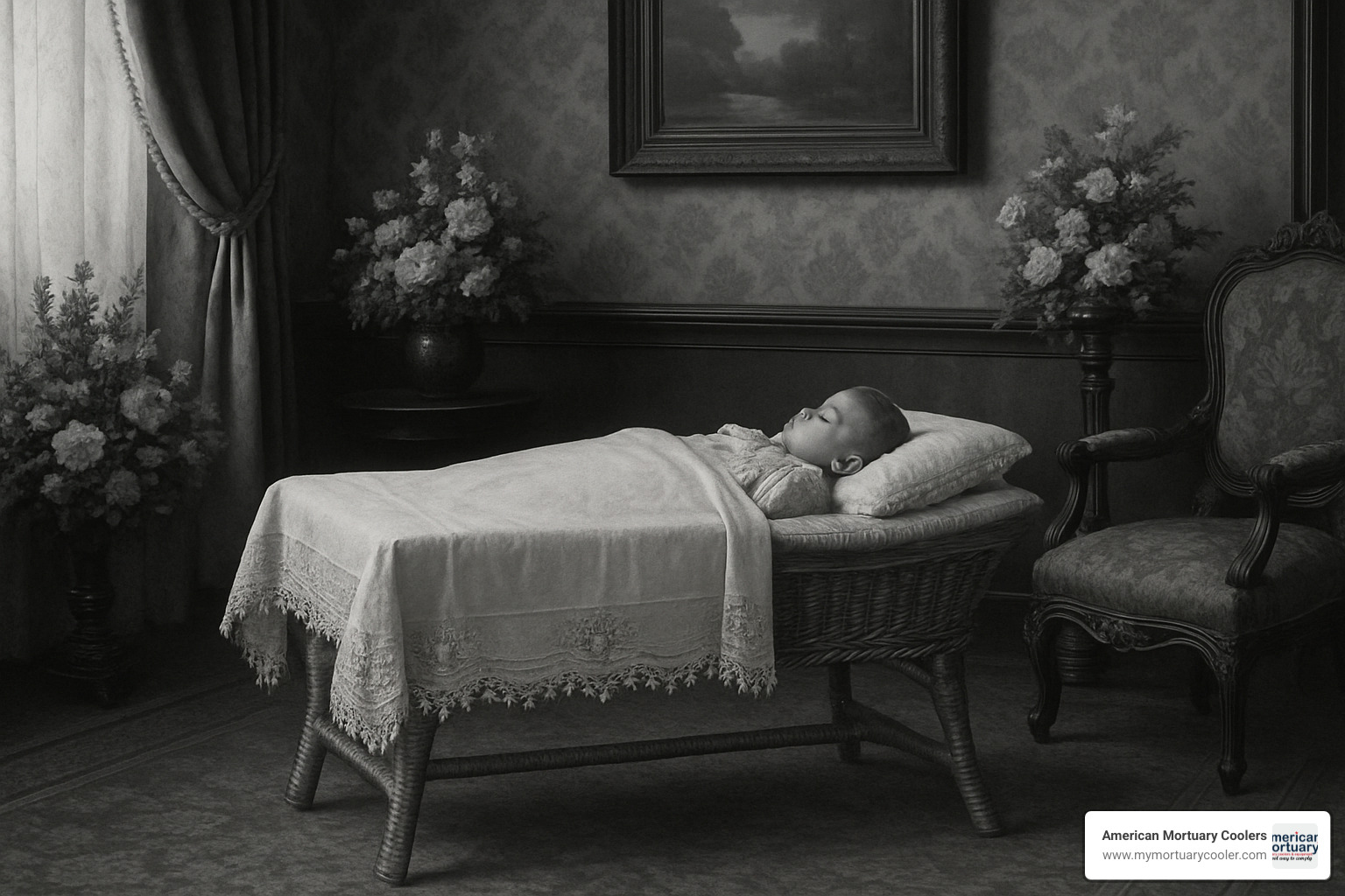 child-sized cooling board - cooling table in funeral home