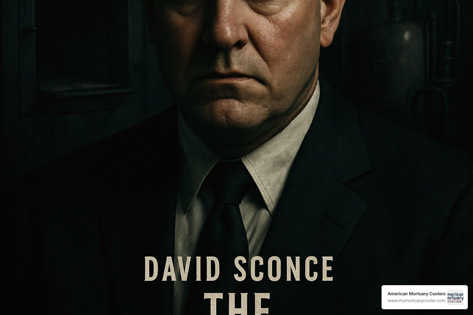 HBO The Mortician series poster featuring David Sconce - David Sconce HBO