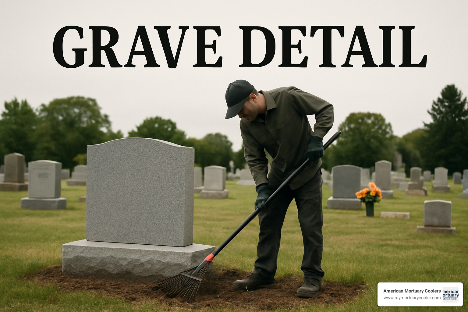 historic cemetery with detailed headstones and mapping system - grave detail