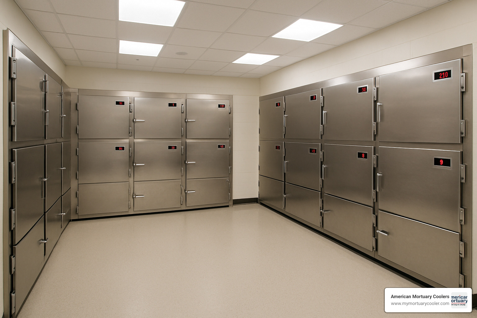 mortuary cooler facility with multiple units - Top Mortuary Coolers