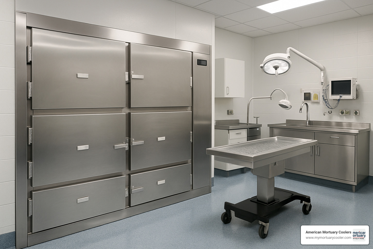 Mortuary cooler equipment used in forensic investigations - michael virgil