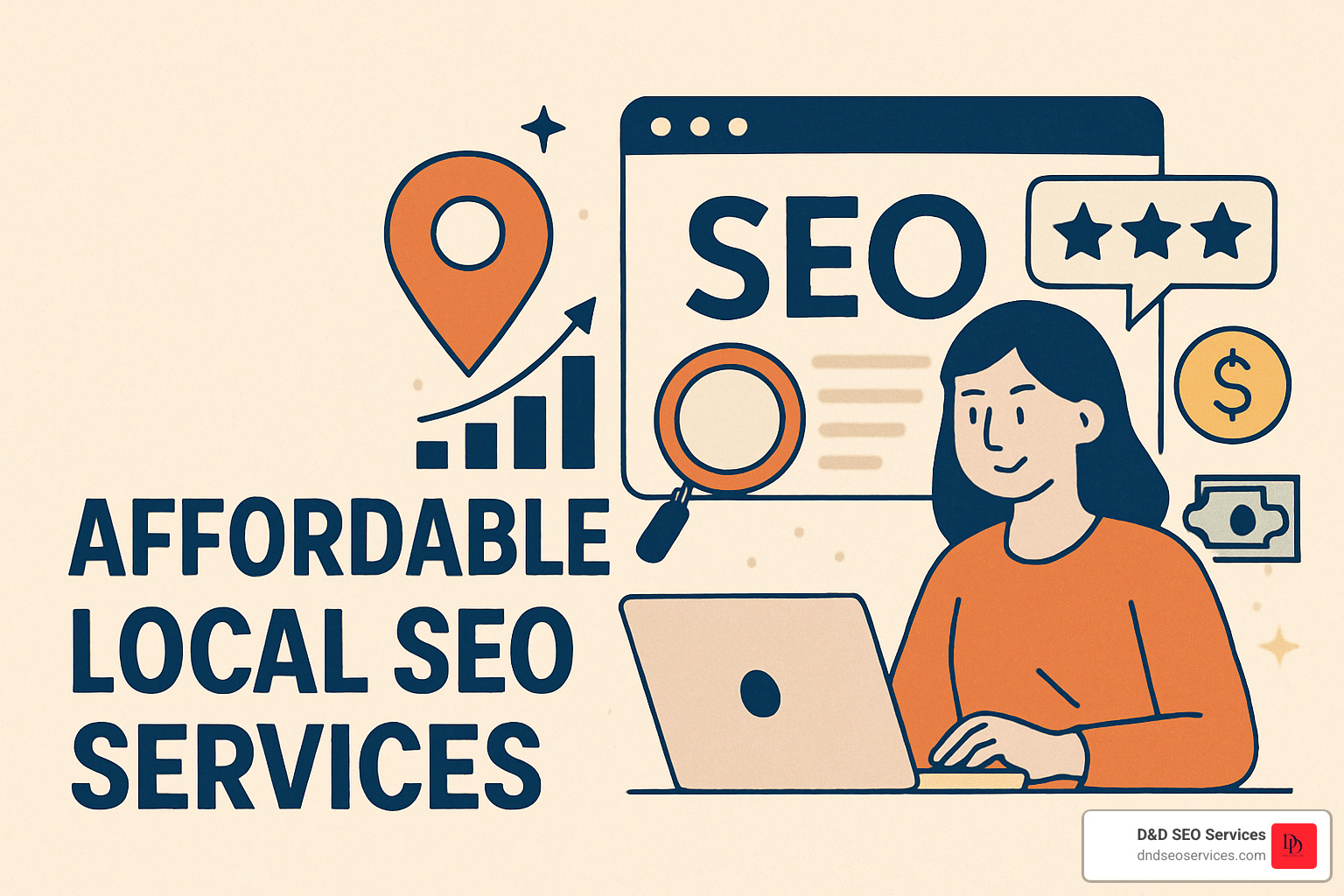 busy main street with local businesses - affordable local seo services busy main street with local businesses - affordable local seo services