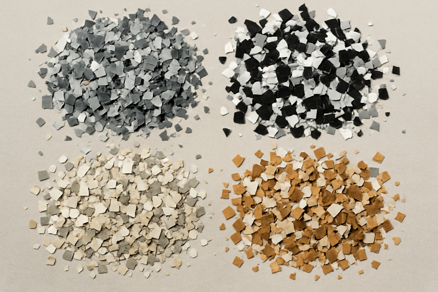 vinyl flake options - chip coatings vinyl flake options - chip coatings