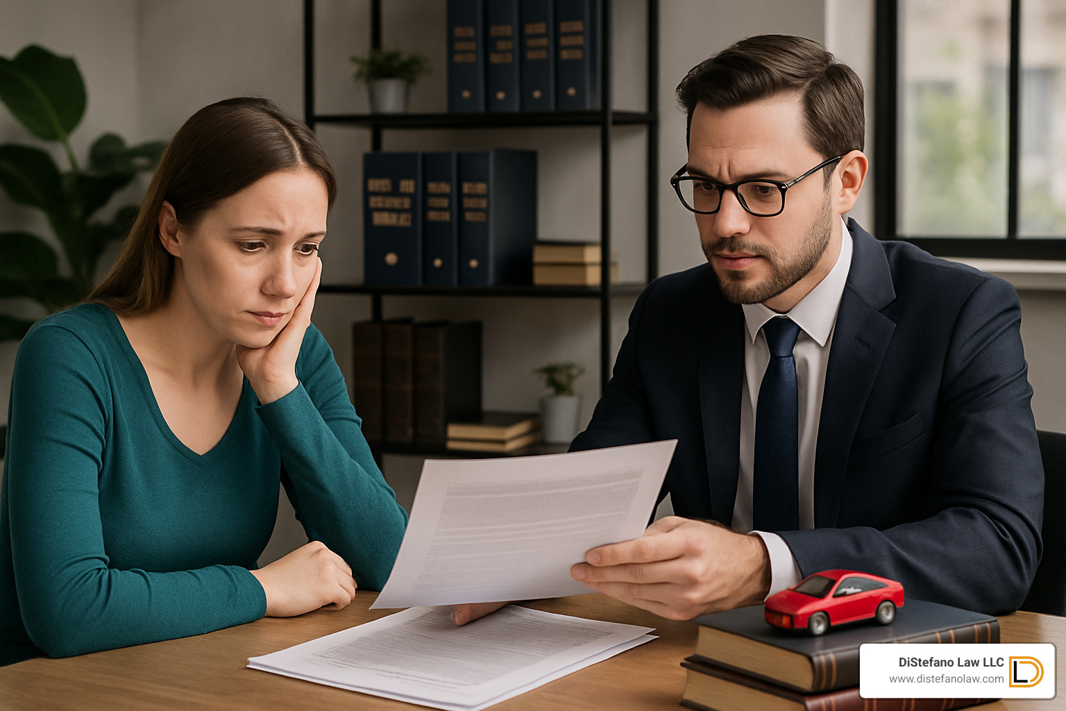 attorney consultation meeting with car accident victim - car accident attorney fort lauderdale