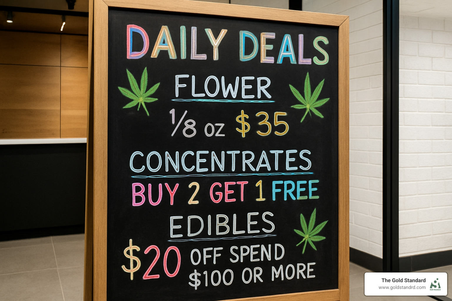 daily deals chalkboard - dispensary deals nj