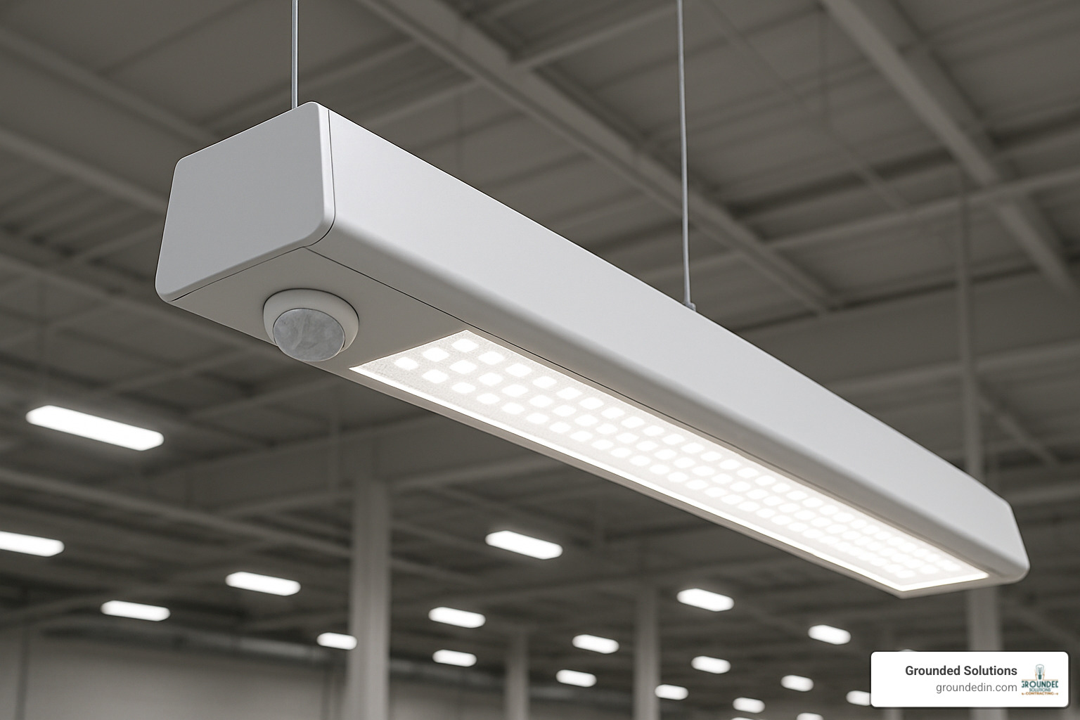 sensor-integrated lighting fixture - energy efficient commercial lighting