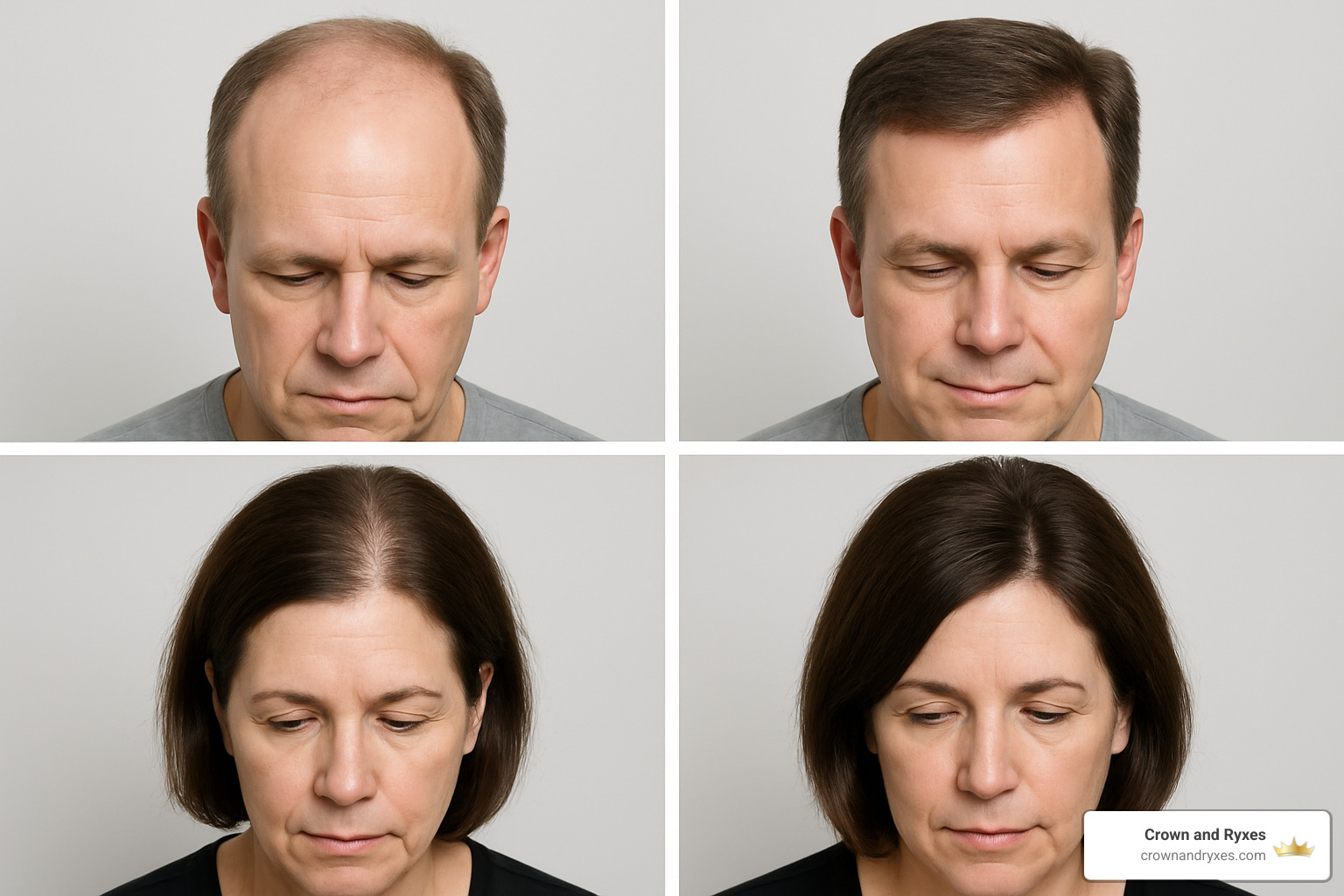 before and after photos showing hair density improvements - Mesotherapy hair treatment reviews