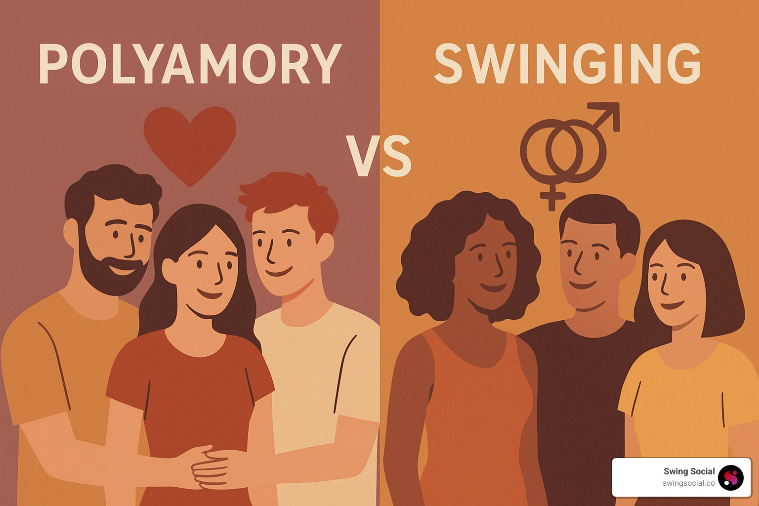 Communication checklist for consensual non-monogamy relationships - polyamory vs swinging