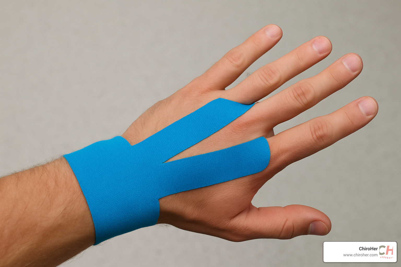 this is a good image. fix the missing index finger - how does kt tape work