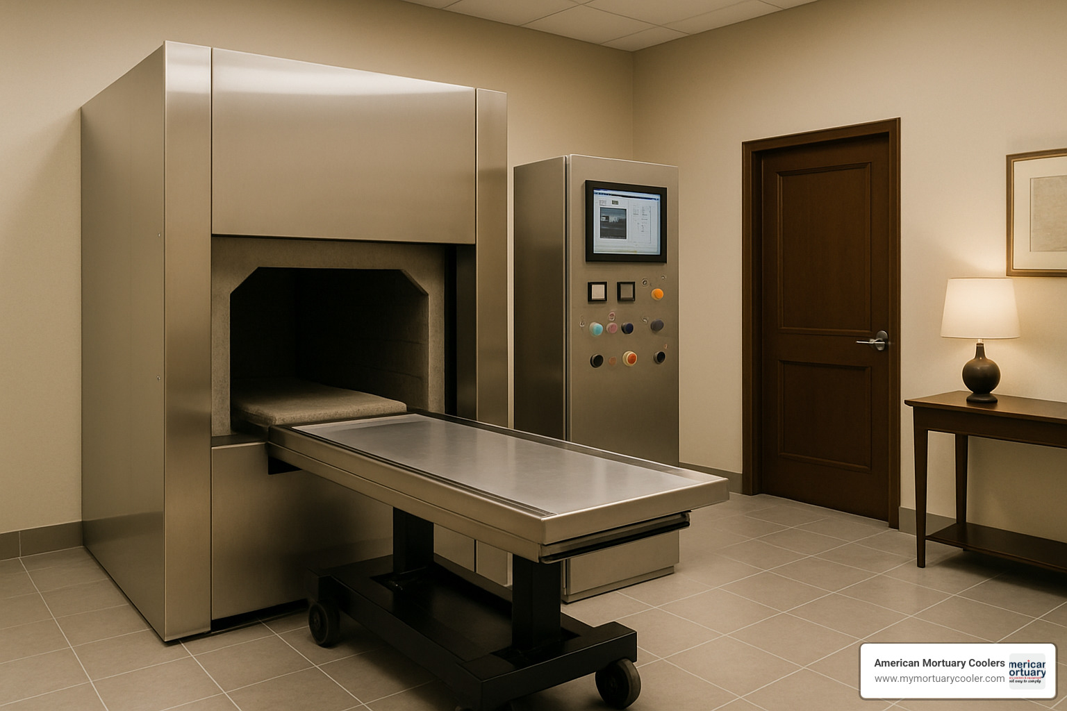 cremation chamber setup - direct disposition
