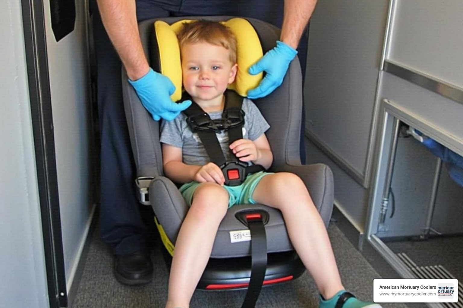 Image showing extra padding for pediatric KED application - ked order of straps