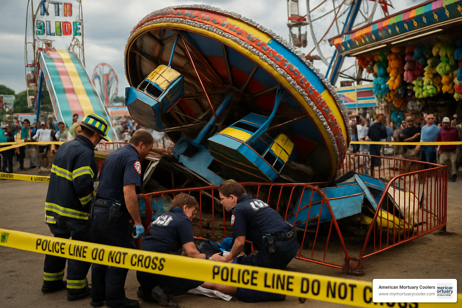 safety checklist being reviewed by family before carnival rides - accident at carnival