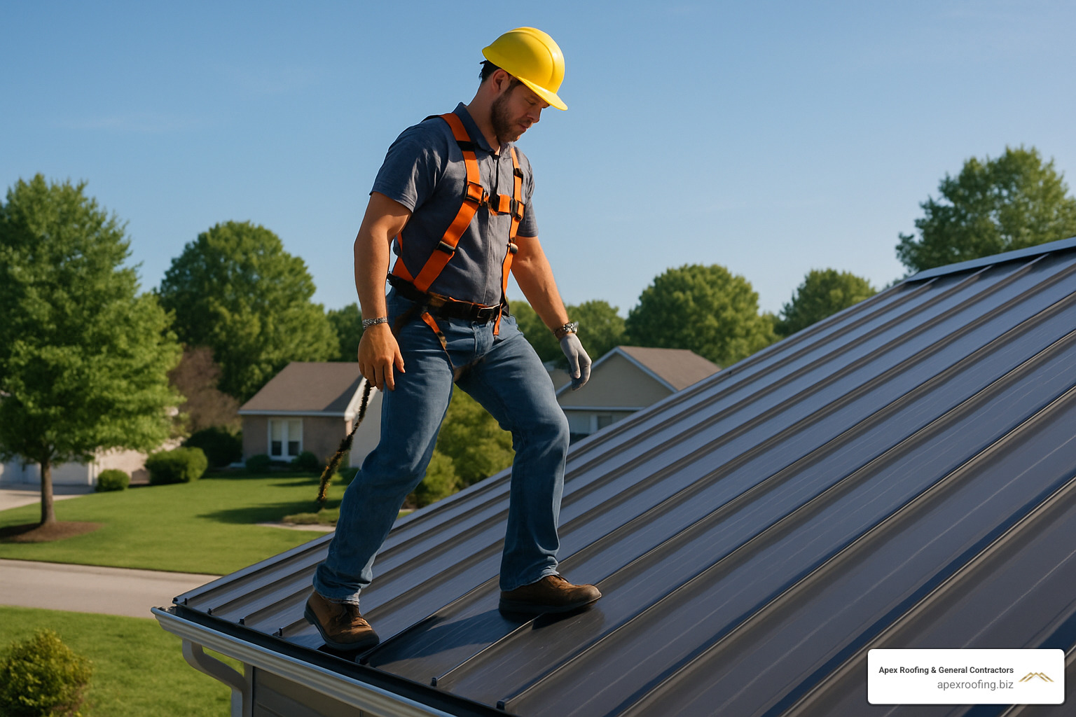 metal roof maintenance safety - replacing asphalt shingles with metal roof