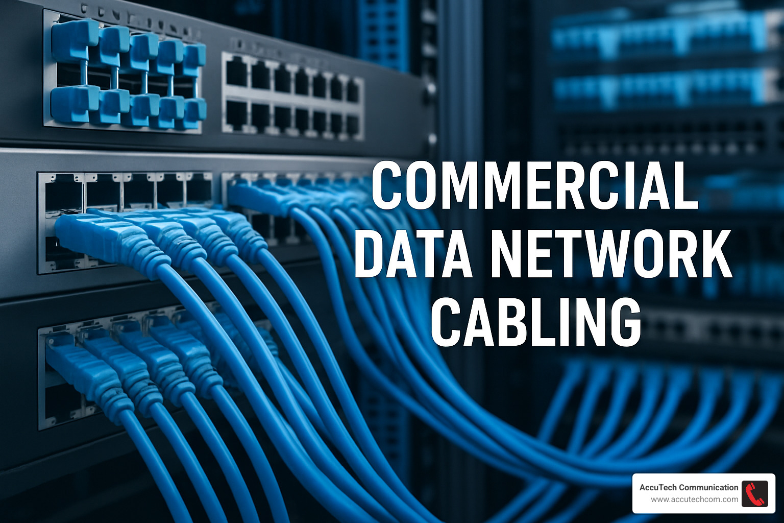 Business professionals reviewing network cabling project proposals and cost estimates with cable samples and technical drawings - commercial data network cabling