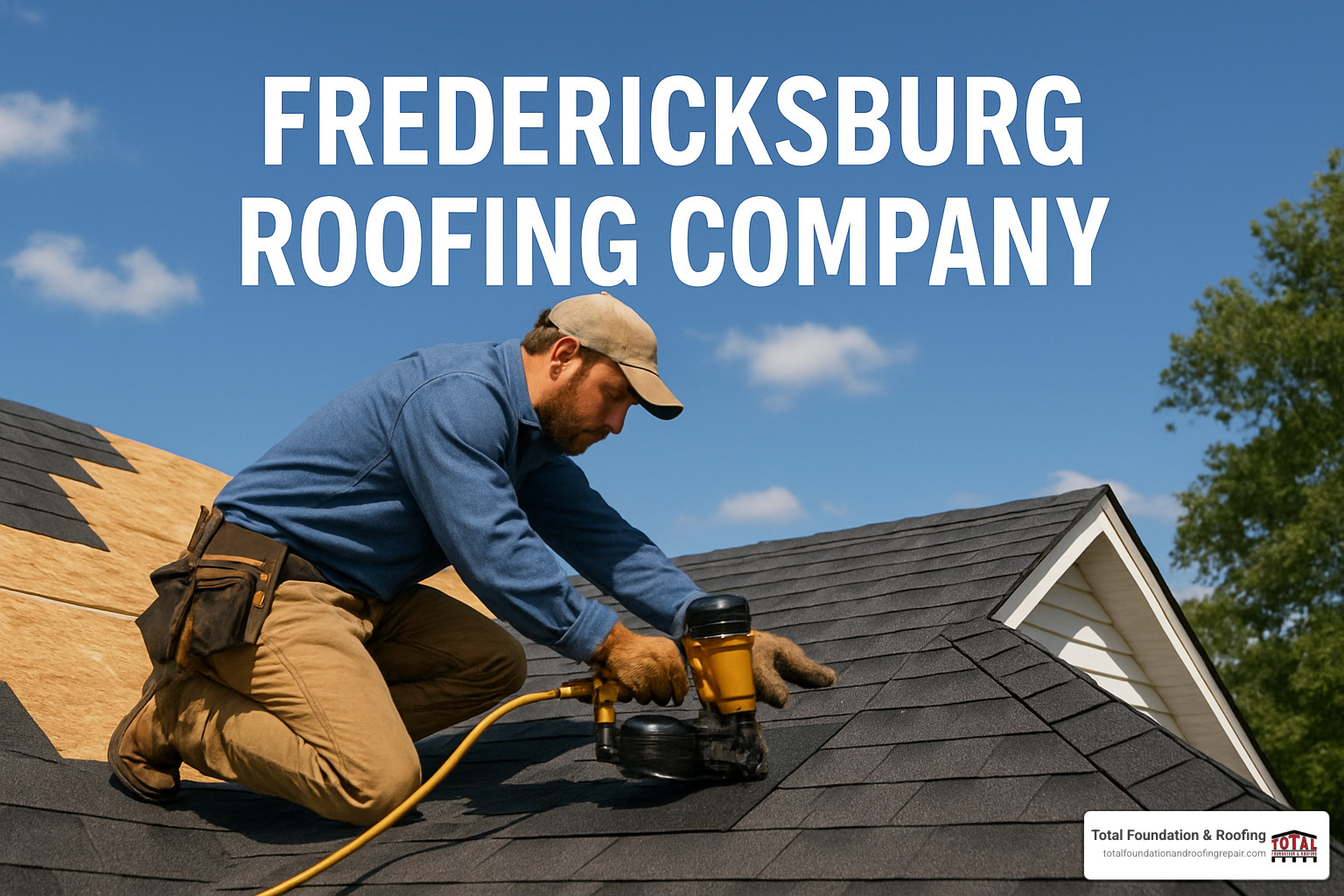 Roofing contractor showing certifications to homeowner - Fredericksburg roofing company