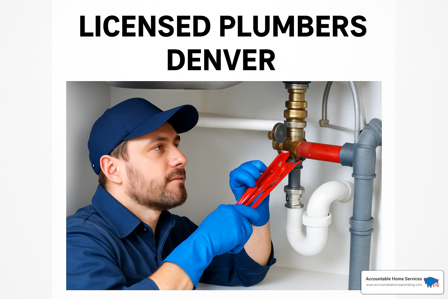 Detailed plumbing service invoice showing transparent pricing breakdown - Licensed plumbers Denver