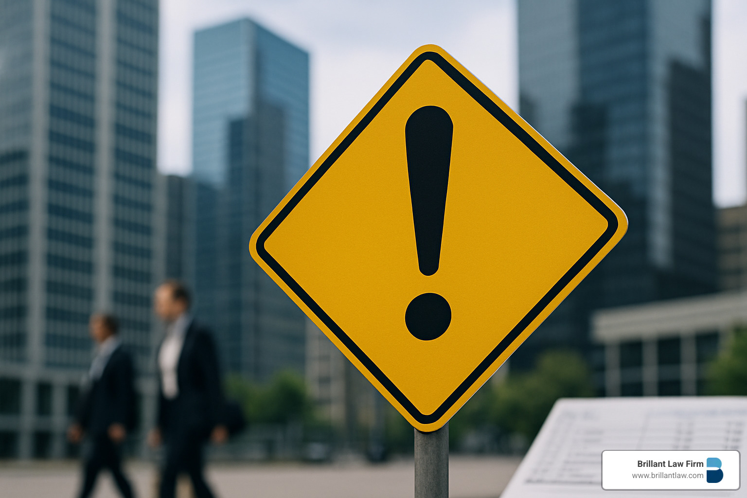 Warning sign representing aggressive tax strategies requiring careful consideration - taxation strategies