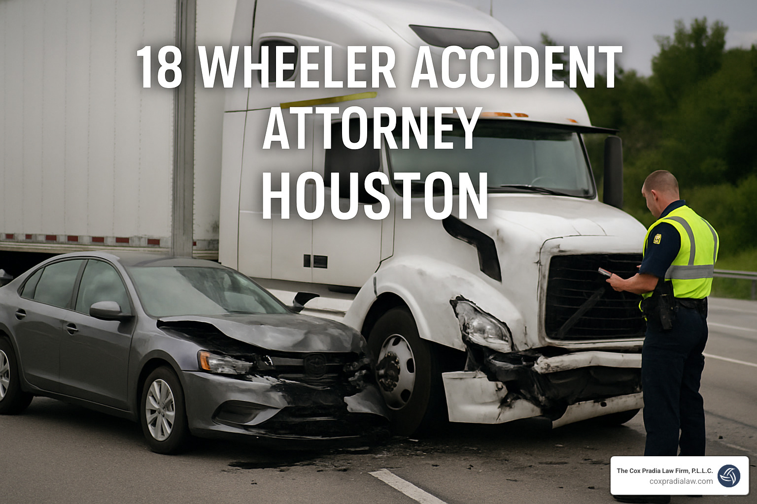 Attorney examining truck's electronic logging device data - 18 wheeler accident attorney houston