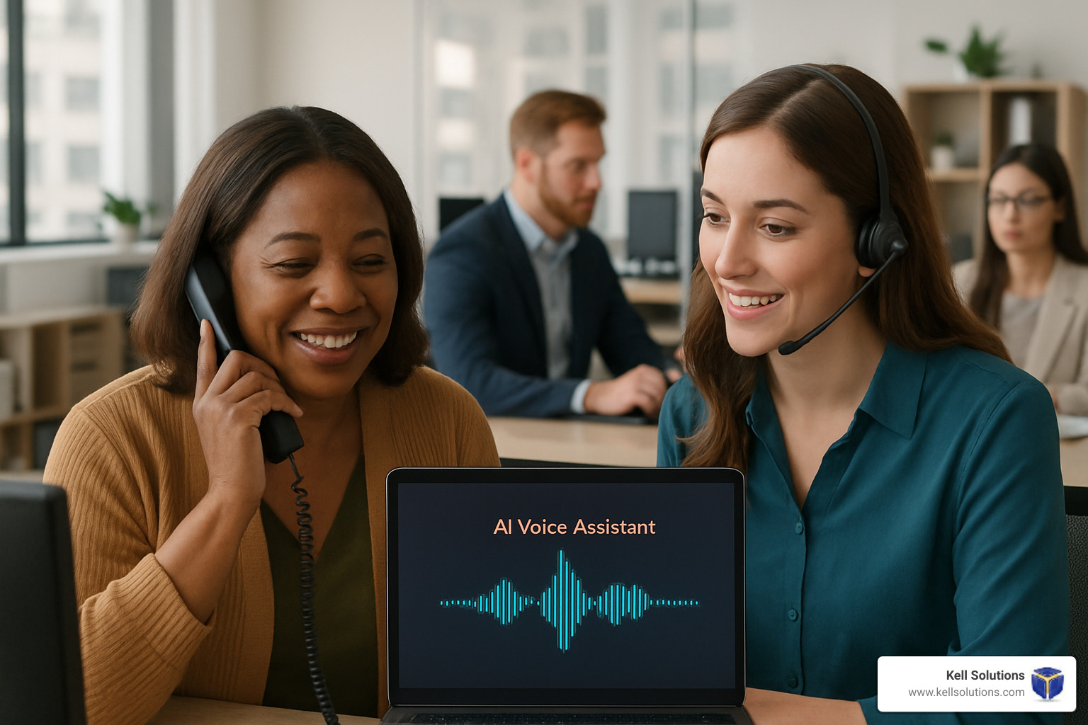 Human-AI handoff process showing seamless transition between automated and human support - voice AI customer service