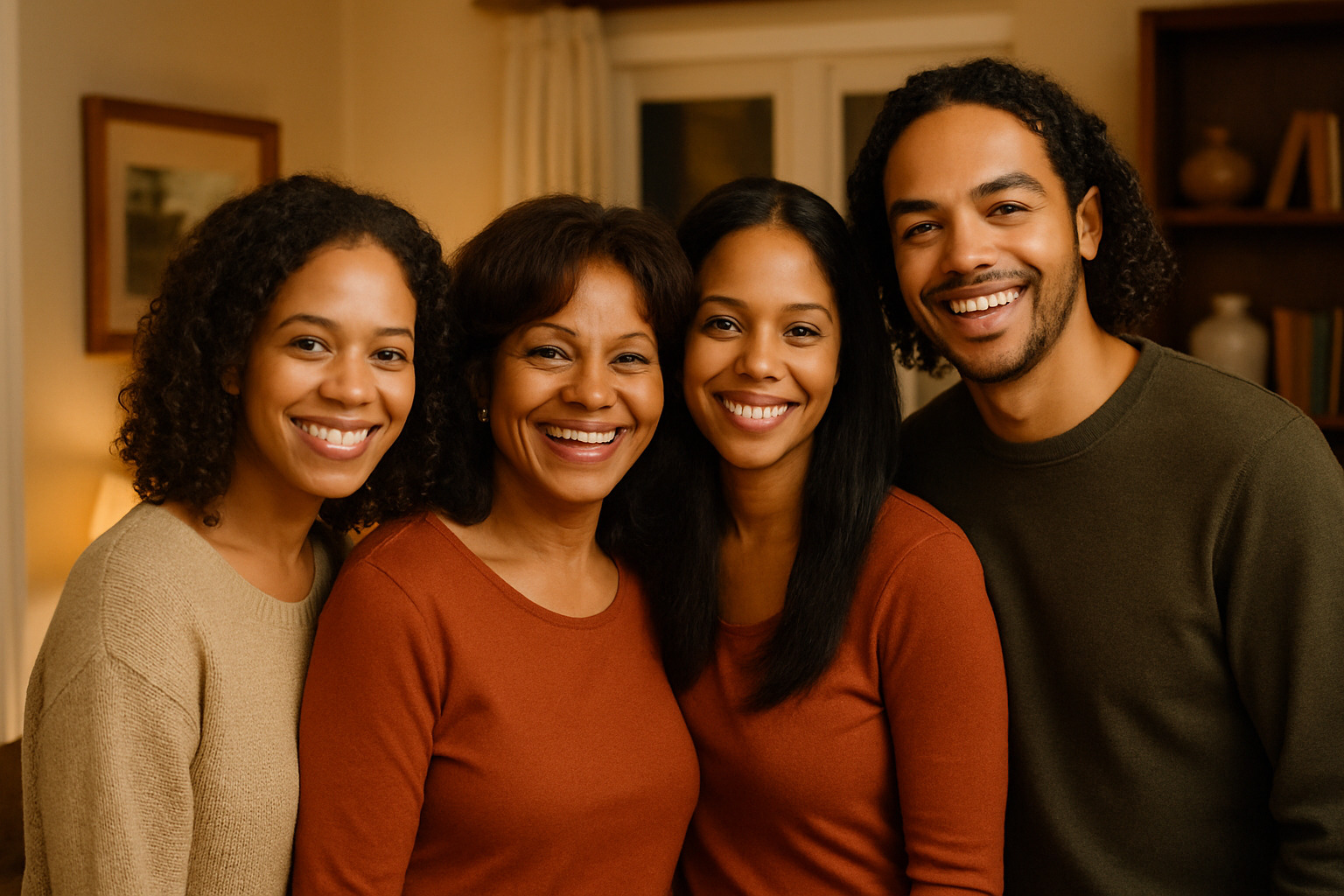 Rebbie Jackson with her three children Stacee, Yashi, and Austin Brown at a family gathering, showing her role as devoted mother - rebbie jackson