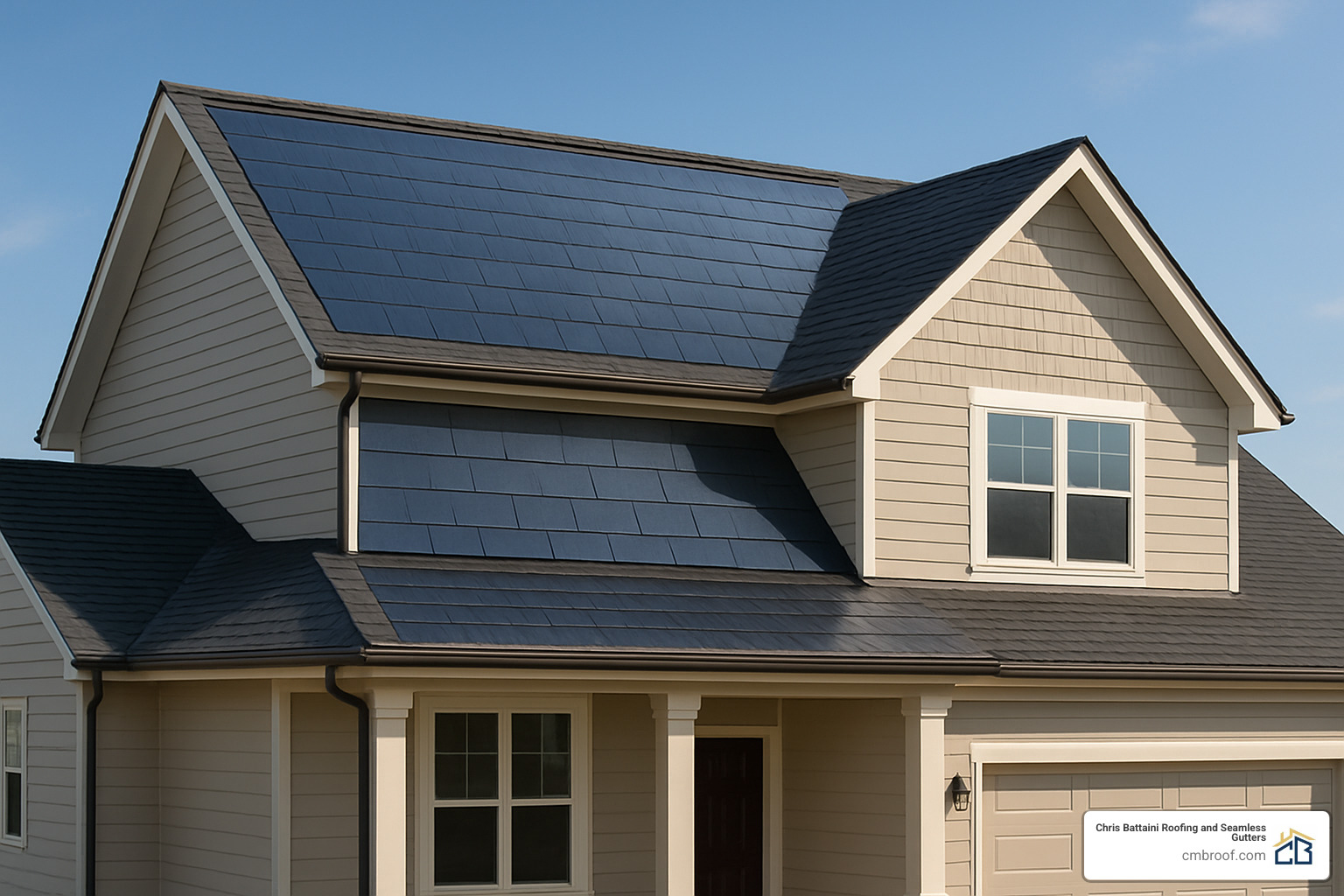 solar shingles integrated into roof design - roofing materials