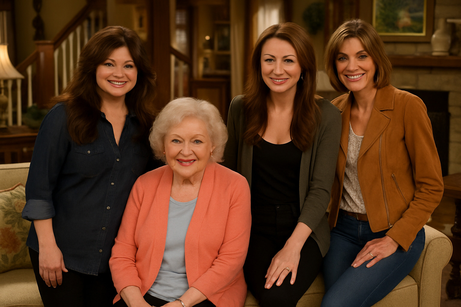Hot in Cleveland cast including Valerie Bertinelli - valerie bertinelli