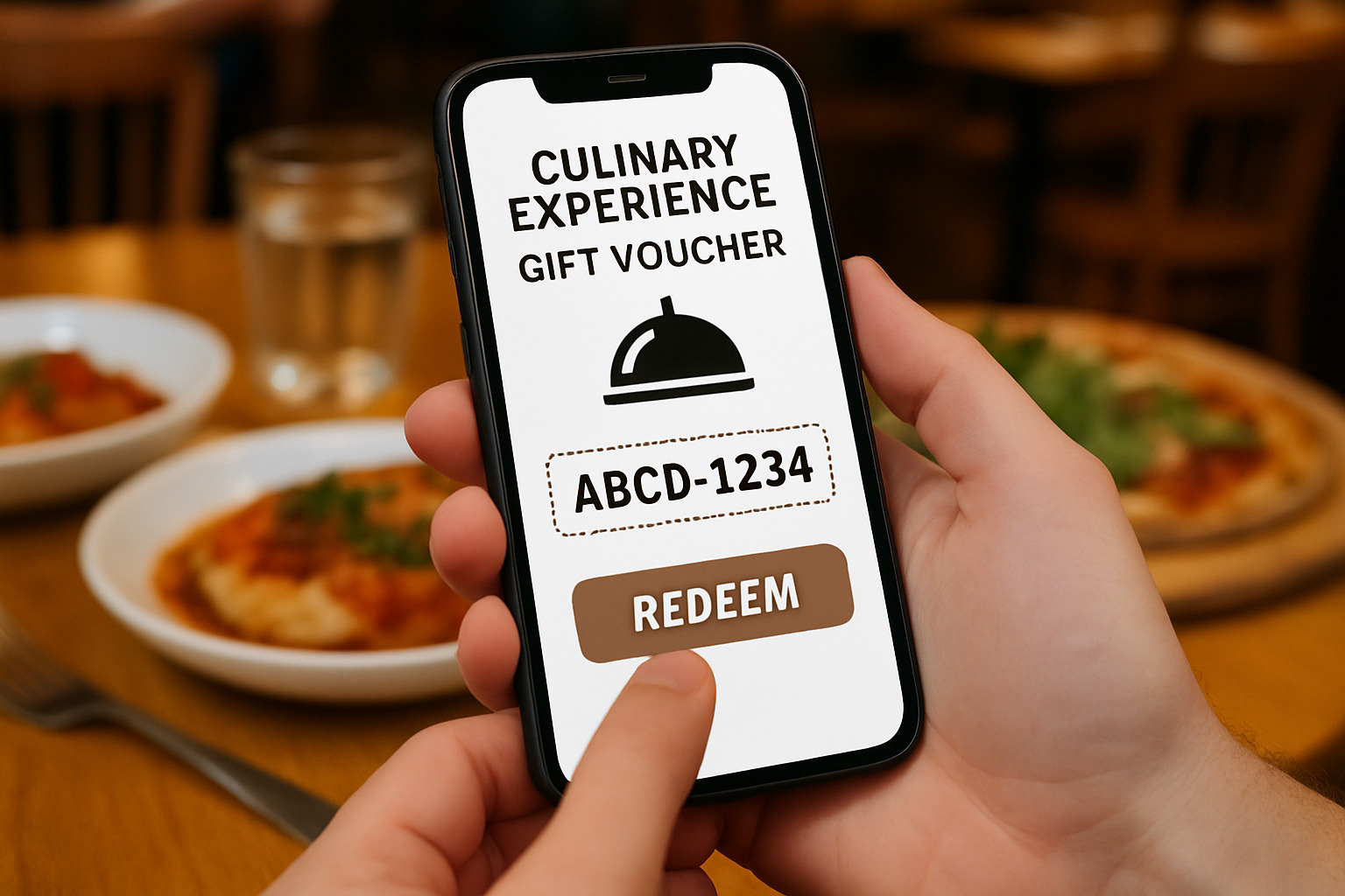 mobile voucher redemption - Culinary experience gifts