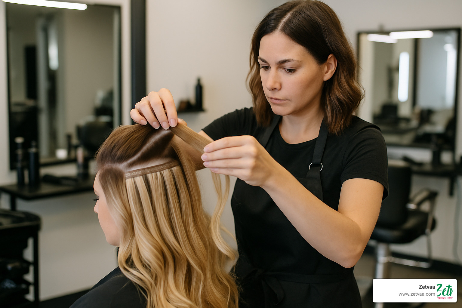 stylist lifting wefts - Hair Extension Care
