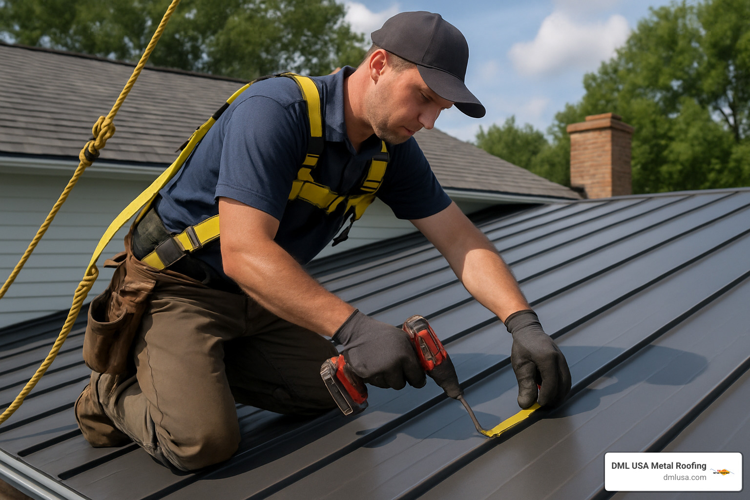 standing-seam install - metal roofing compared to shingles