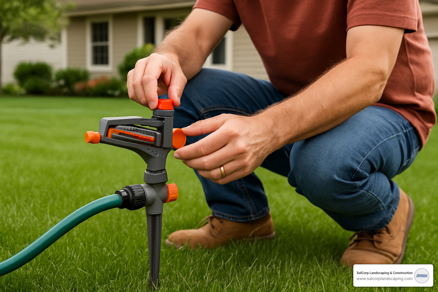 proper sprinkler installation setup - best above ground sprinkler setup