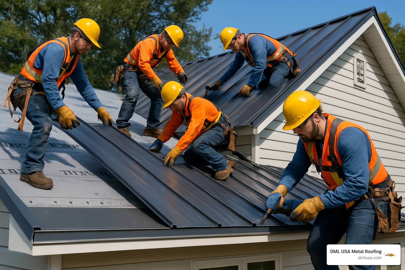 Metal roof installation: certified crew, proper underlayment, edge details - maintenance-free roofing solutions