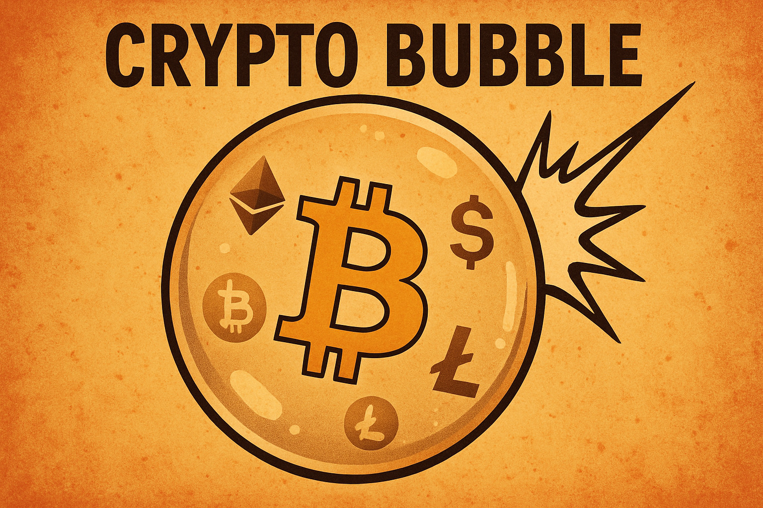 Interactive crypto market visualization showing bubbles of different sizes and colors representing various cryptocurrencies with real-time price movements and market cap data - crypto bubble