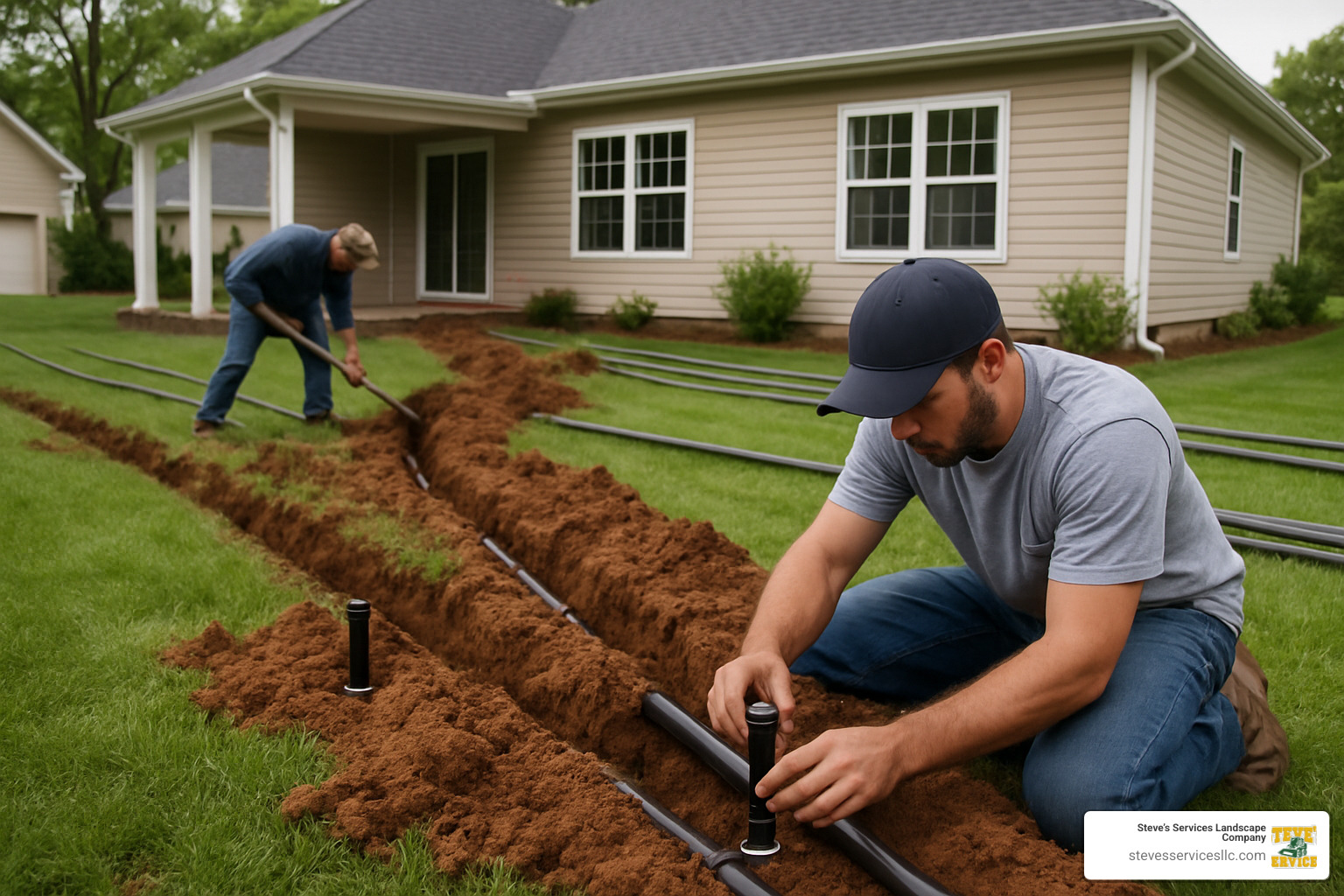 irrigation system installation - how much does a water sprinkler system cost