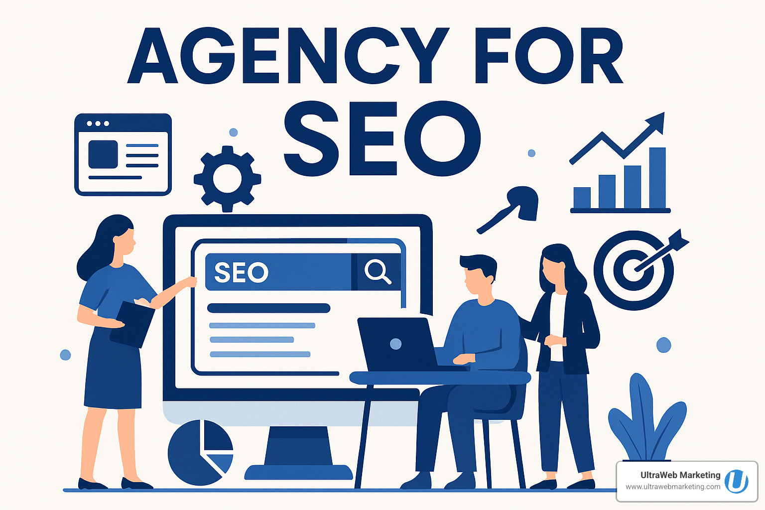 Sample SEO progress report showing organic traffic growth over 12 months - agency for seo