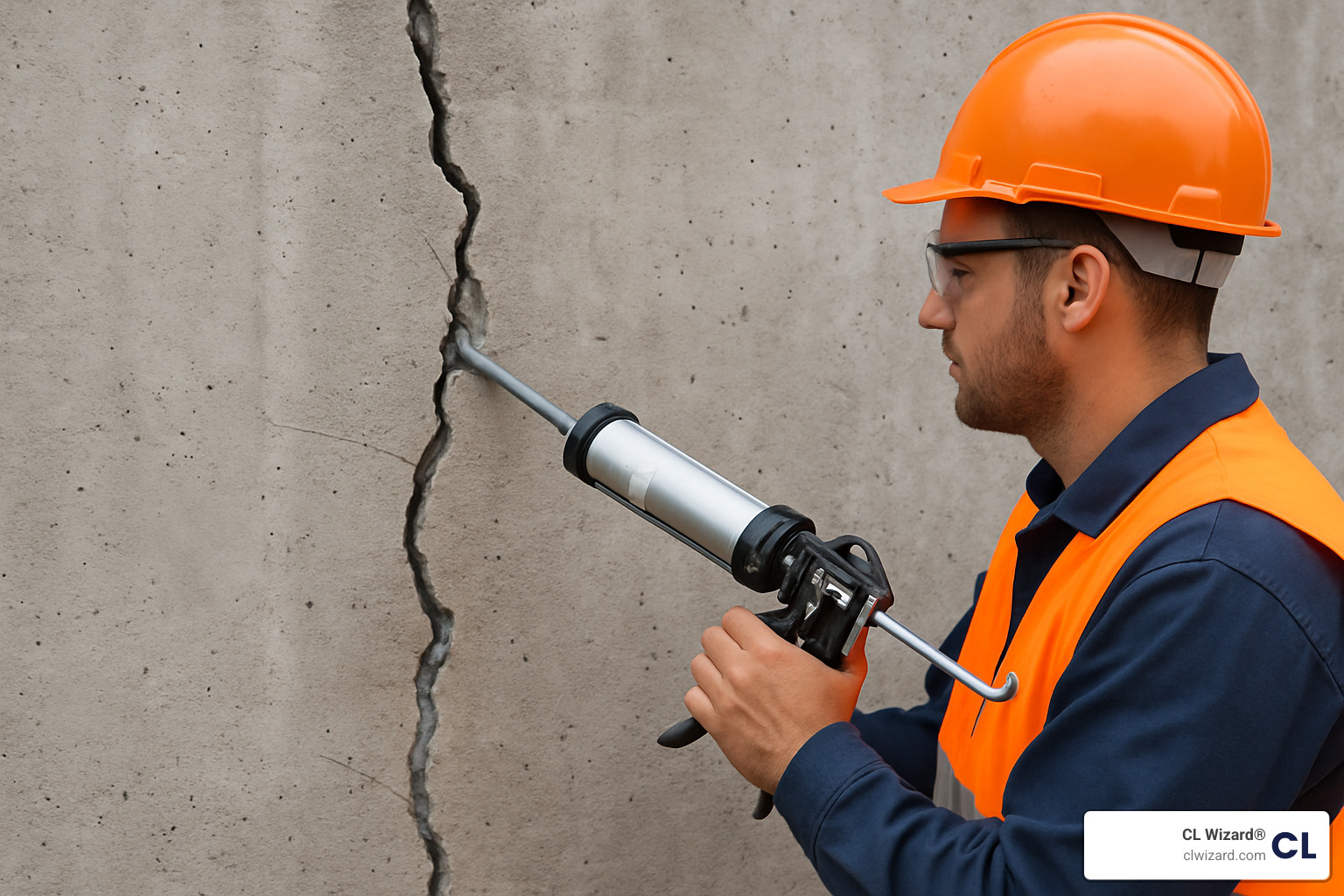 concrete injection science diagram - concrete crack injection