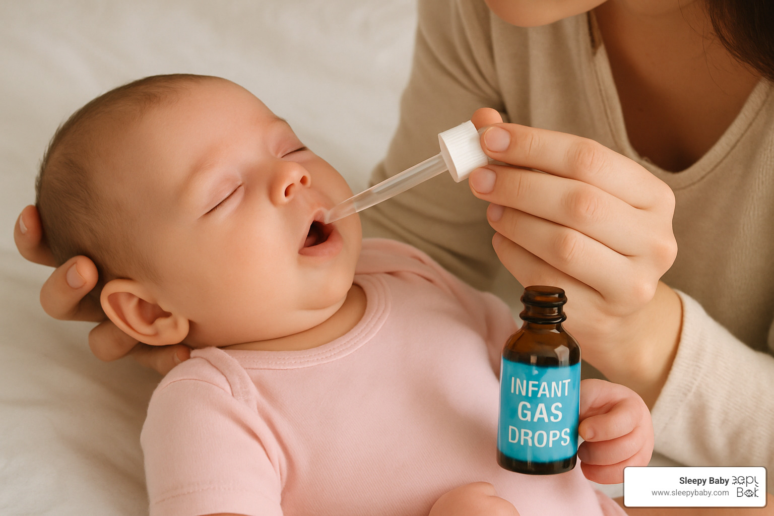 parent doing leg bicycles - infant gas drops