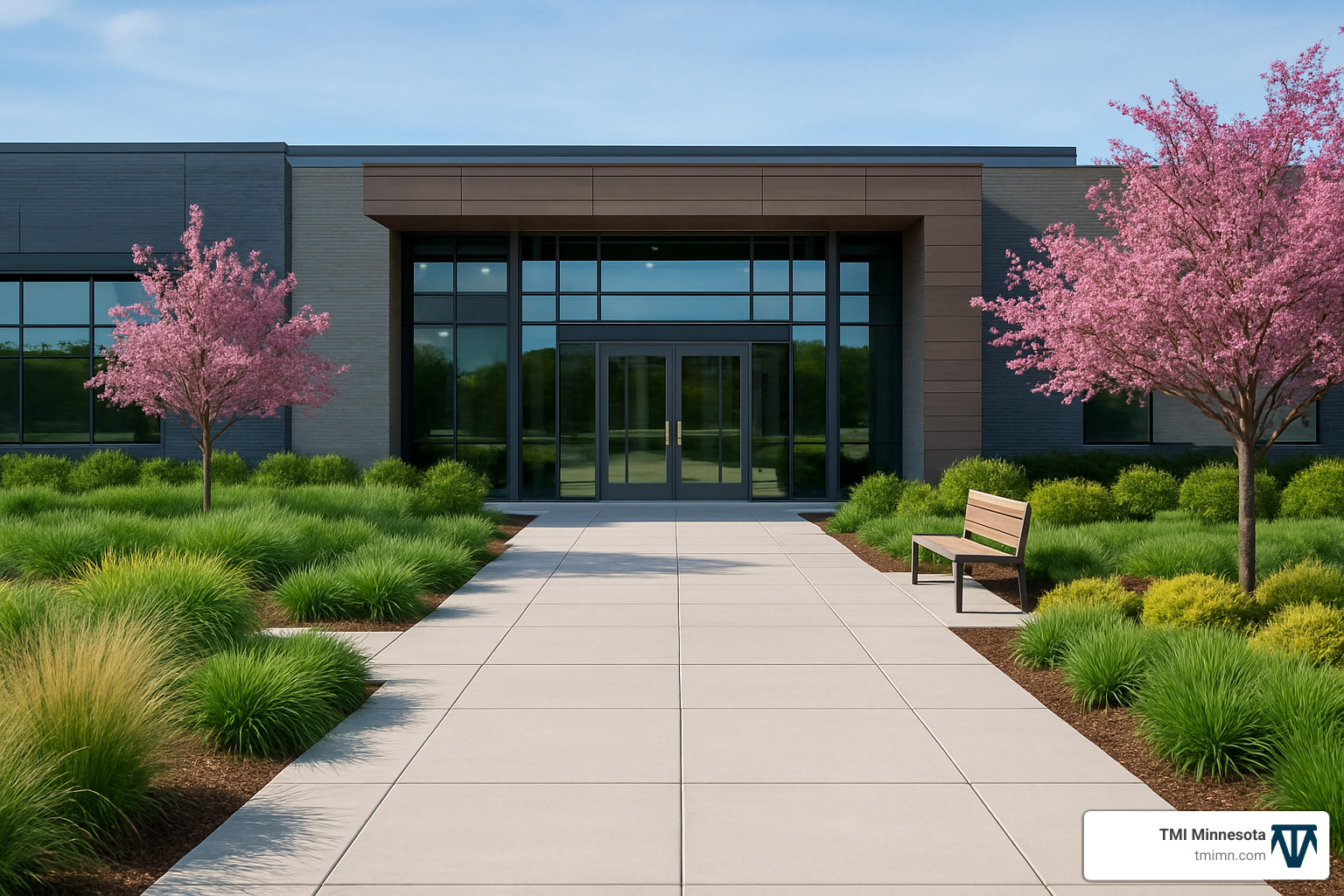 planted entry plaza - softscapes